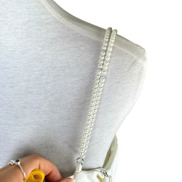 Antonio Melani NWT Daria Crepe Pearl Strap Sleeveless Midi Formal Sheath Dress - Picture 9 of 16